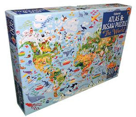 World, The - Atlas & Jigsaw Puzzle (IR)(300 pcs)